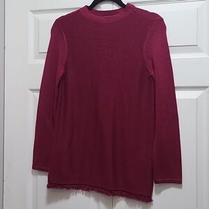 Chicos long sleeve‎ sweater dark magenta size 0
